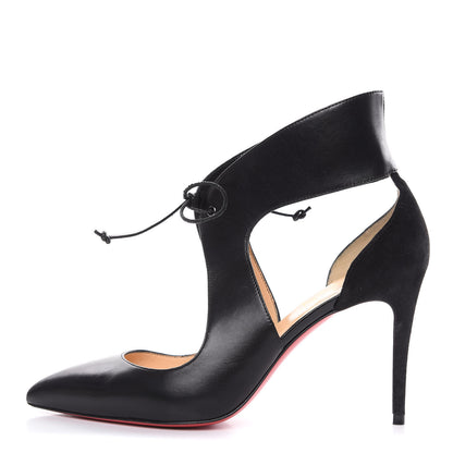 Christian Louboutin Suede Kid Ferme 100 Pumps 37 Black 1 of 12
