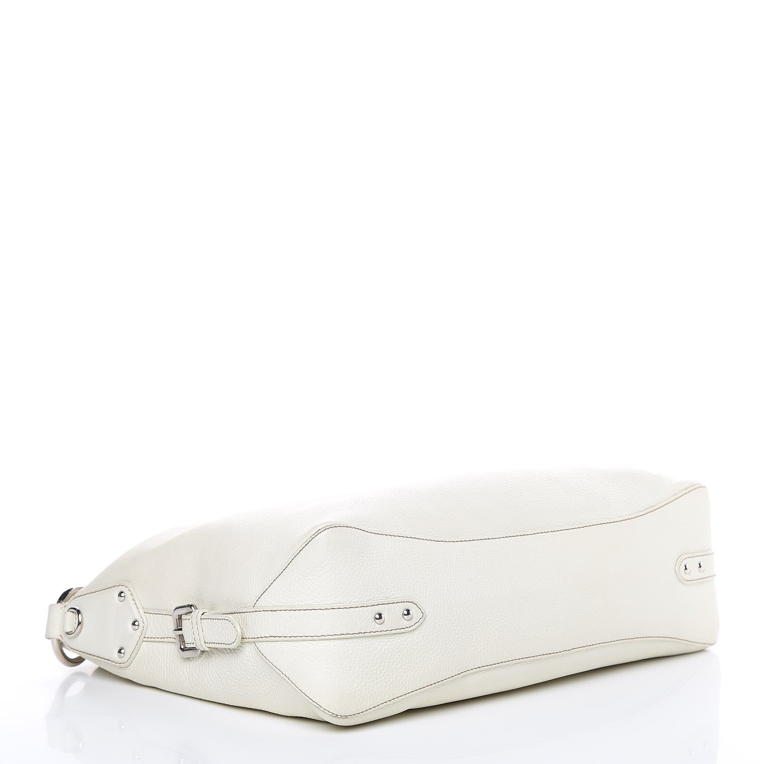 Prada Vitello Daino Hobo Bianco 4 of 16