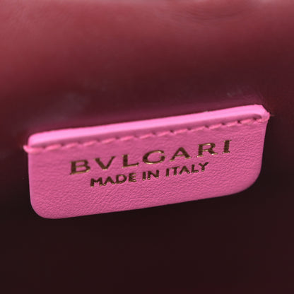 Bulgari Nappa Serpentine Clutch With Strap Pink 6 of 13