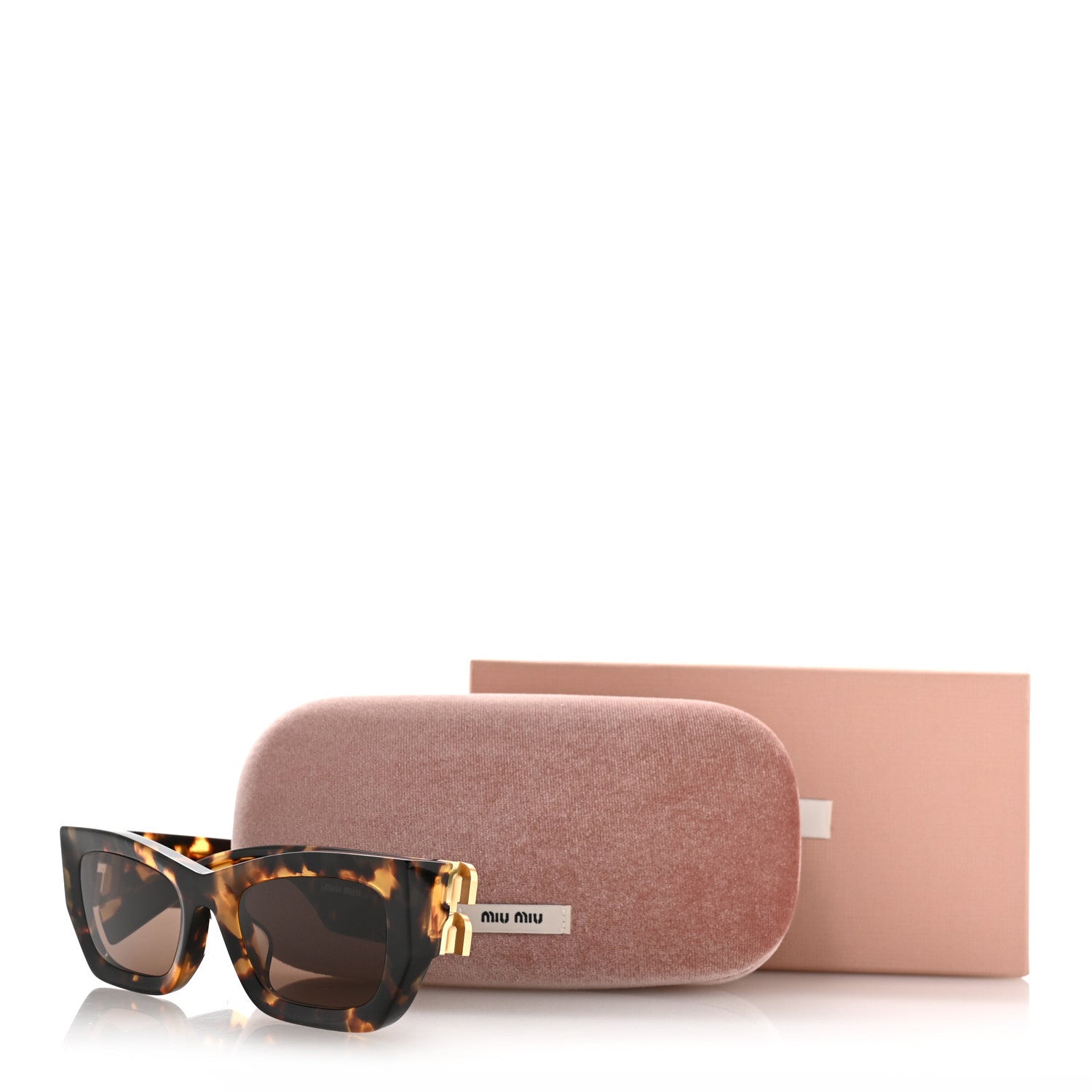 Miu Miu Acetate Glimpse Sunglasses SMU09W Honey Tortoise Coffee 8 of 8