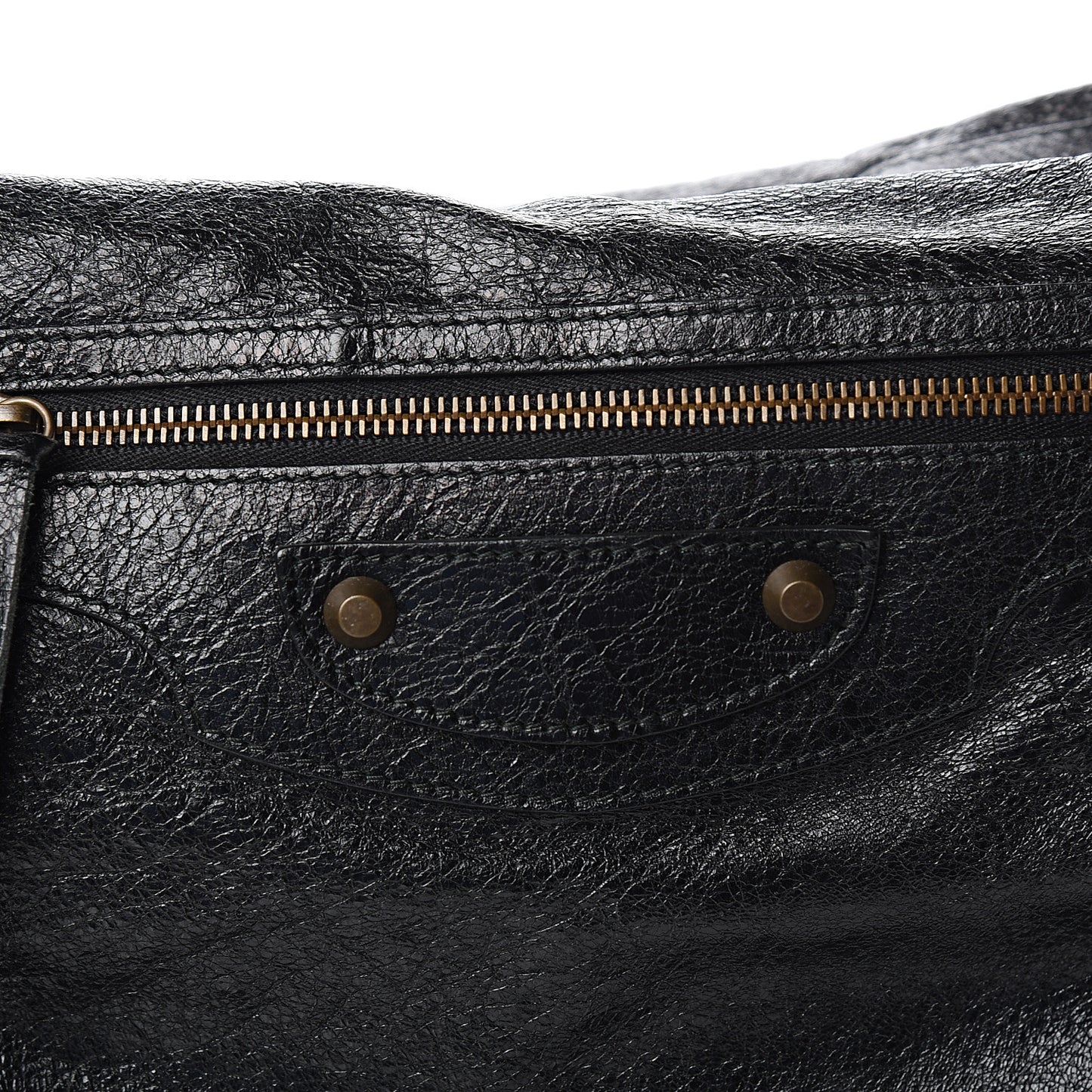 Agneau Classic Hardware Day Hobo Black