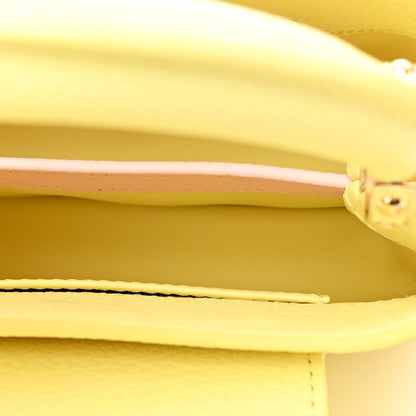 Louis Vuitton Taurillon Mini Capucines Sun Beam Yellow 6 of 11