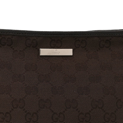 Gucci Monogram Small Plaque Pouch Dark Brown 8 of 11