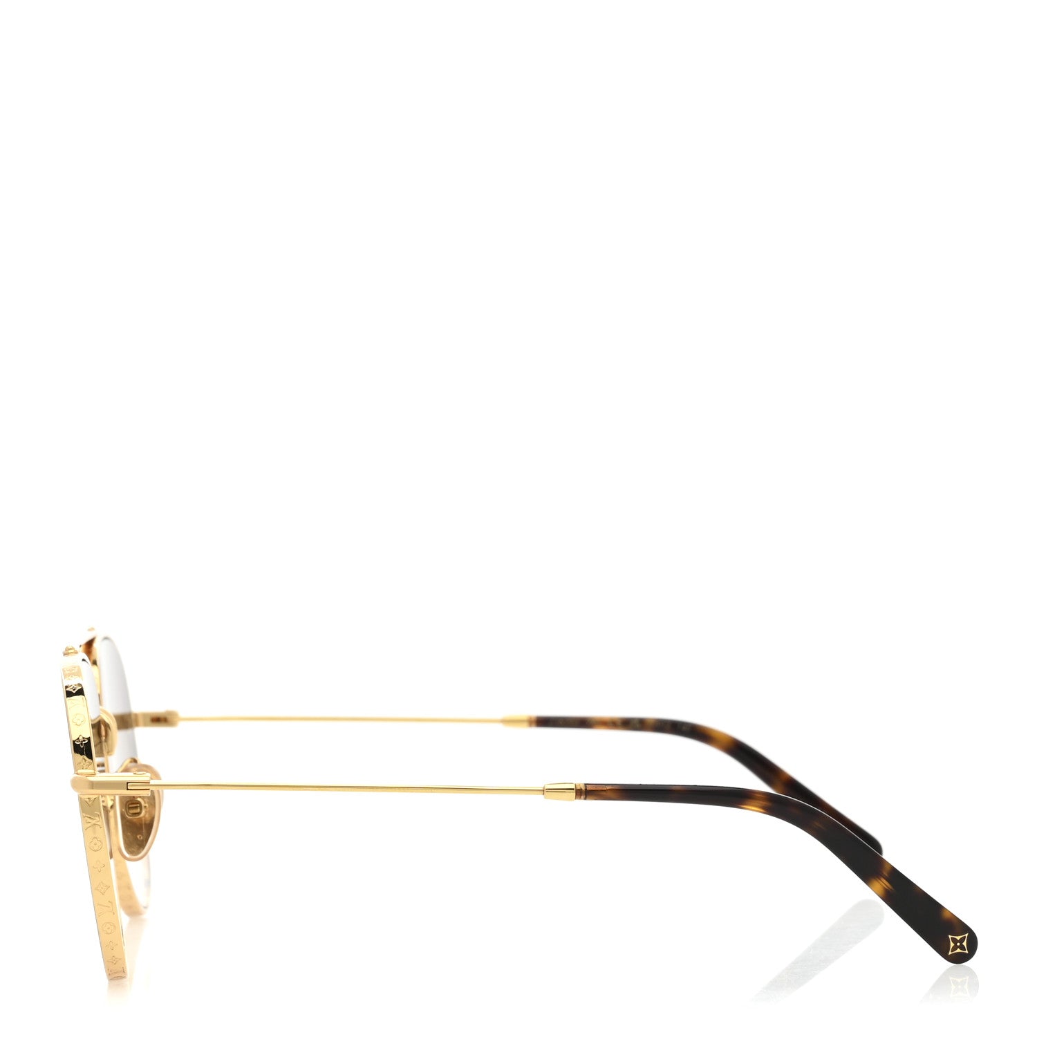 Louis Vuitton Metal Clockwise Sunglasses Z1020W Gold 1772474