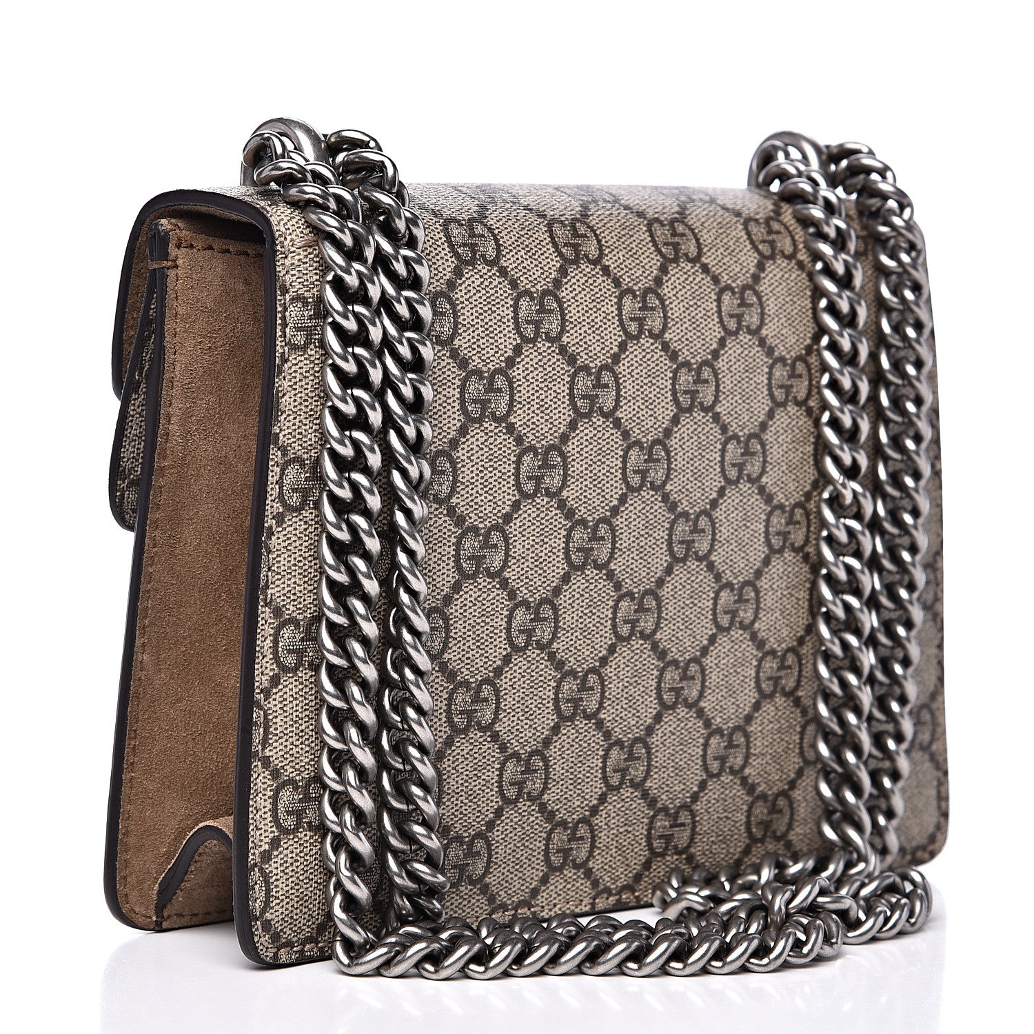 Gucci GG Supreme Monogram Mini Dionysus Shoulder Bag Taupe 2 of 12