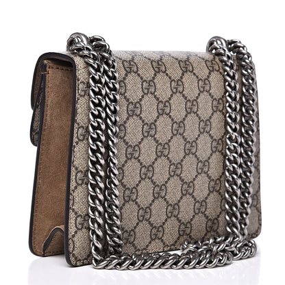 Gucci GG Supreme Monogram Mini Dionysus Shoulder Bag Taupe 2 of 12