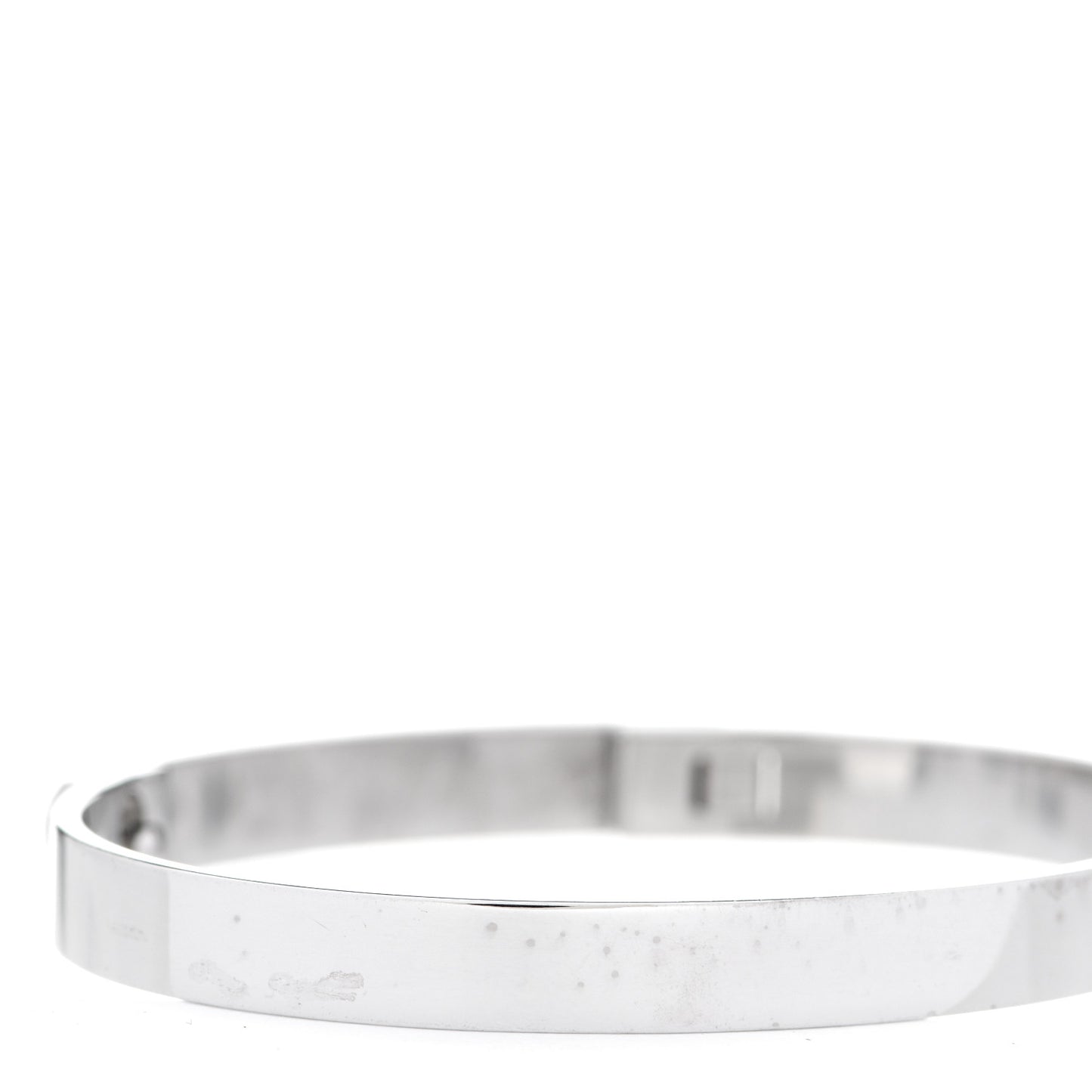 18K White Gold Diamond PM Collier De Chien Bracelet SH