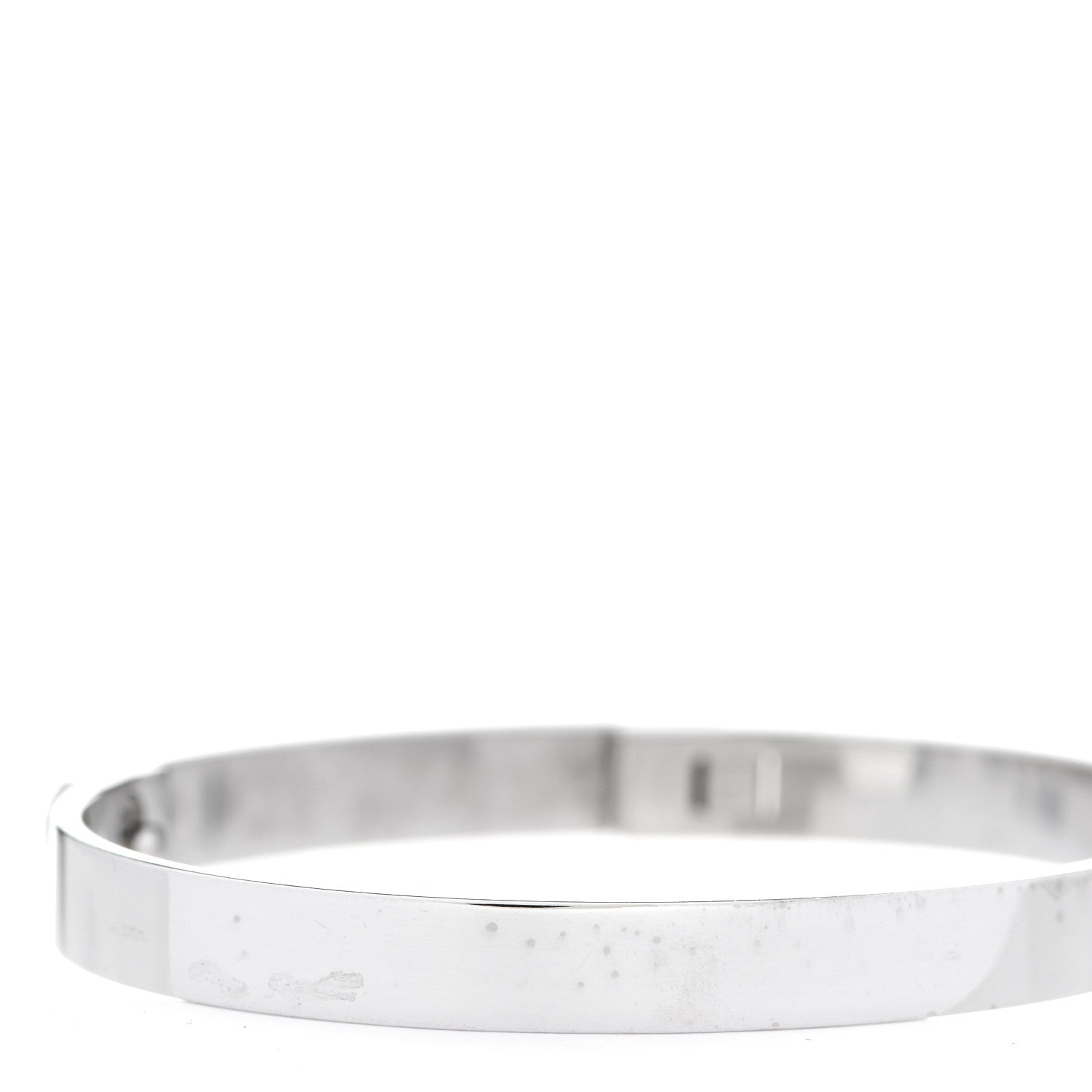 Hermes 18K White Gold Diamond PM Collier De Chien Bracelet SH 5 of 6