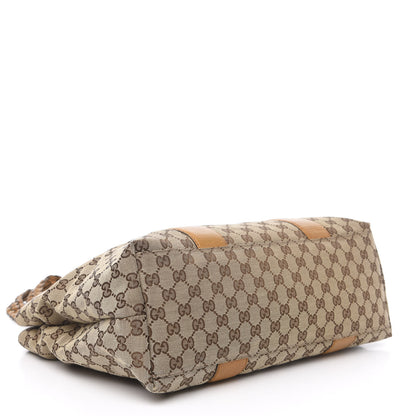 Gucci Monogram Medium Bamboo Bar Tote Yellow 3 of 11