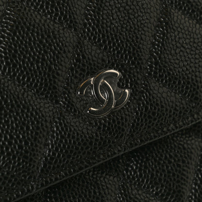 Chanel Caviar Quilted Mini Wallet On Chain WOC Black 4 of 13