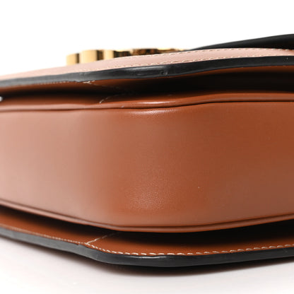 Celine Triomphe Canvas Calfskin Medium Triomphe Bag Tan 10 of 10