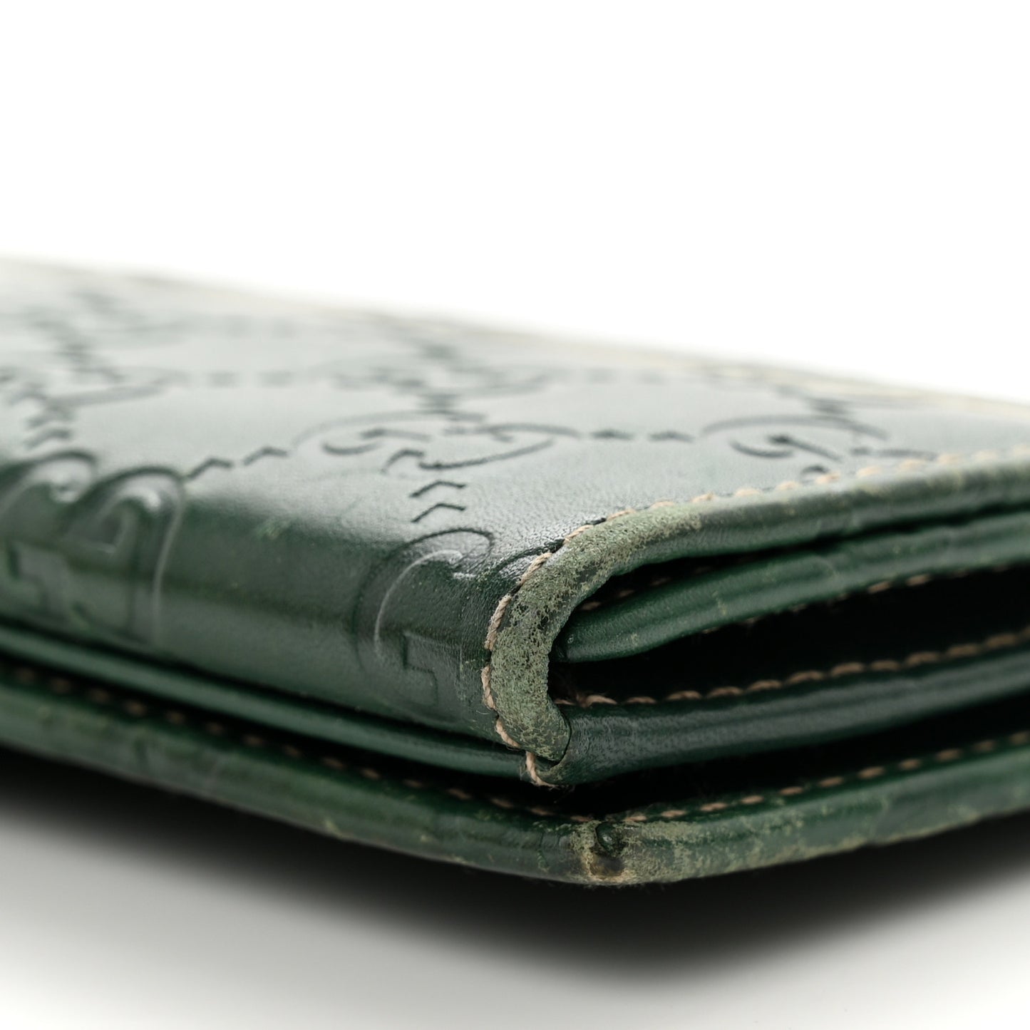 Guccissima Continental Flap Wallet Green