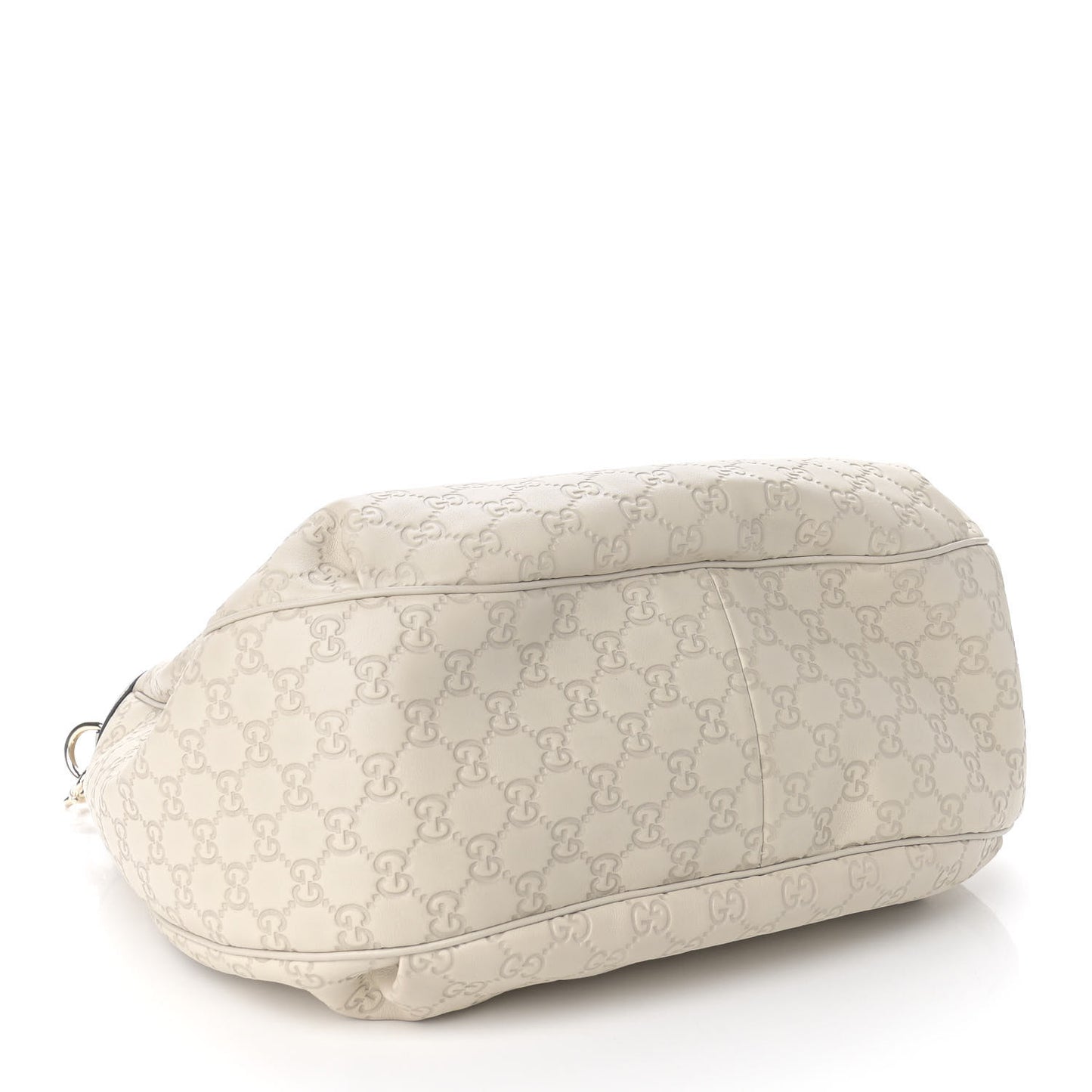 Guccissima Signature Medium Emily Hobo Mystic White