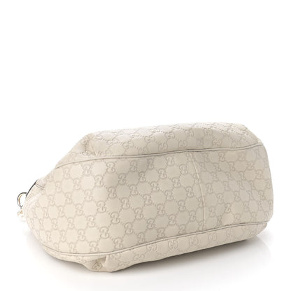 Gucci Guccissima Signature Medium Emily Hobo Mystic White 4 of 11