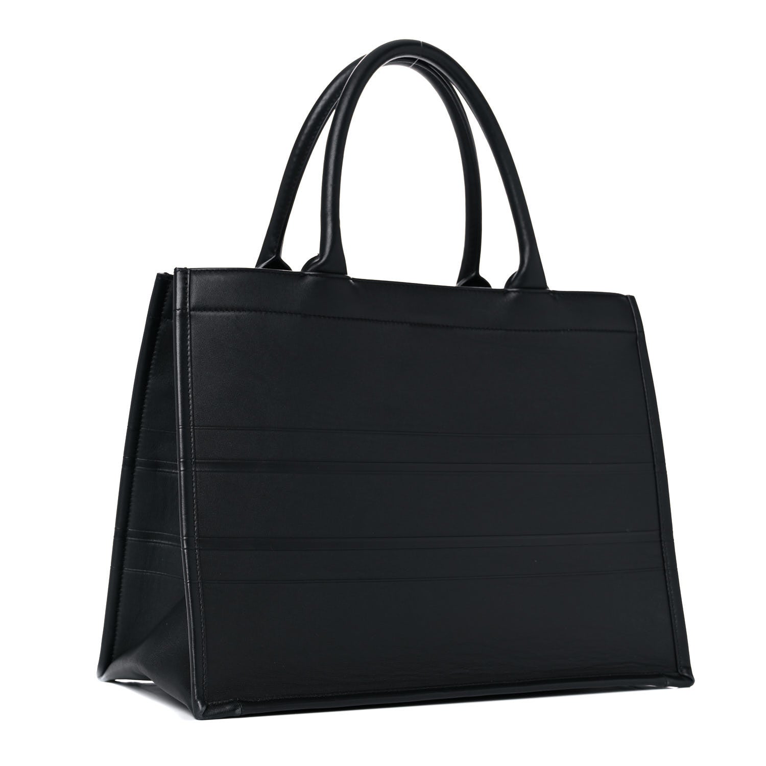 Christian Dior Calfskin Embossed Medium Book Tote Black 3 of 13