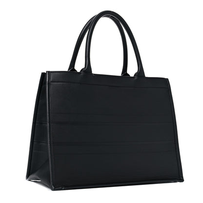 Christian Dior Calfskin Embossed Medium Book Tote Black 3 of 13