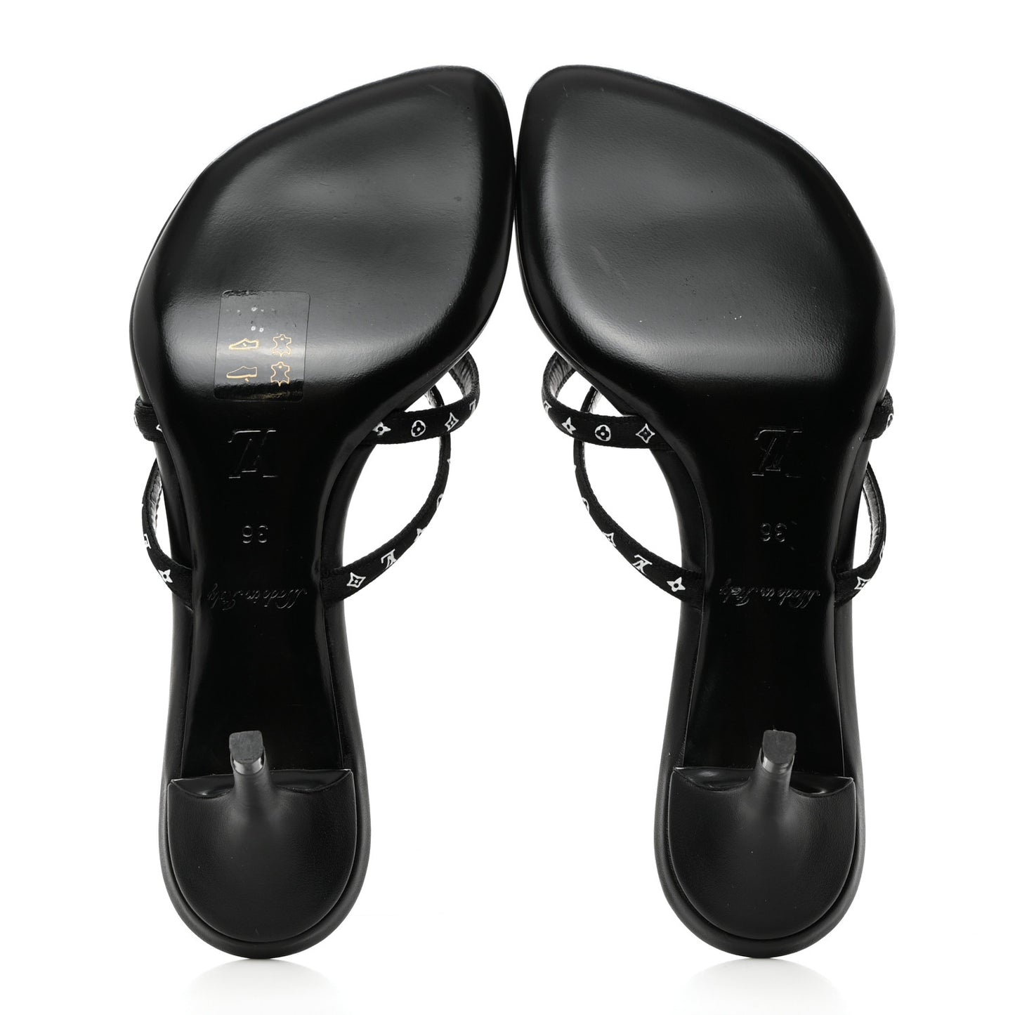 Satin Calfskin Citizen Thong Sandal 36 Black