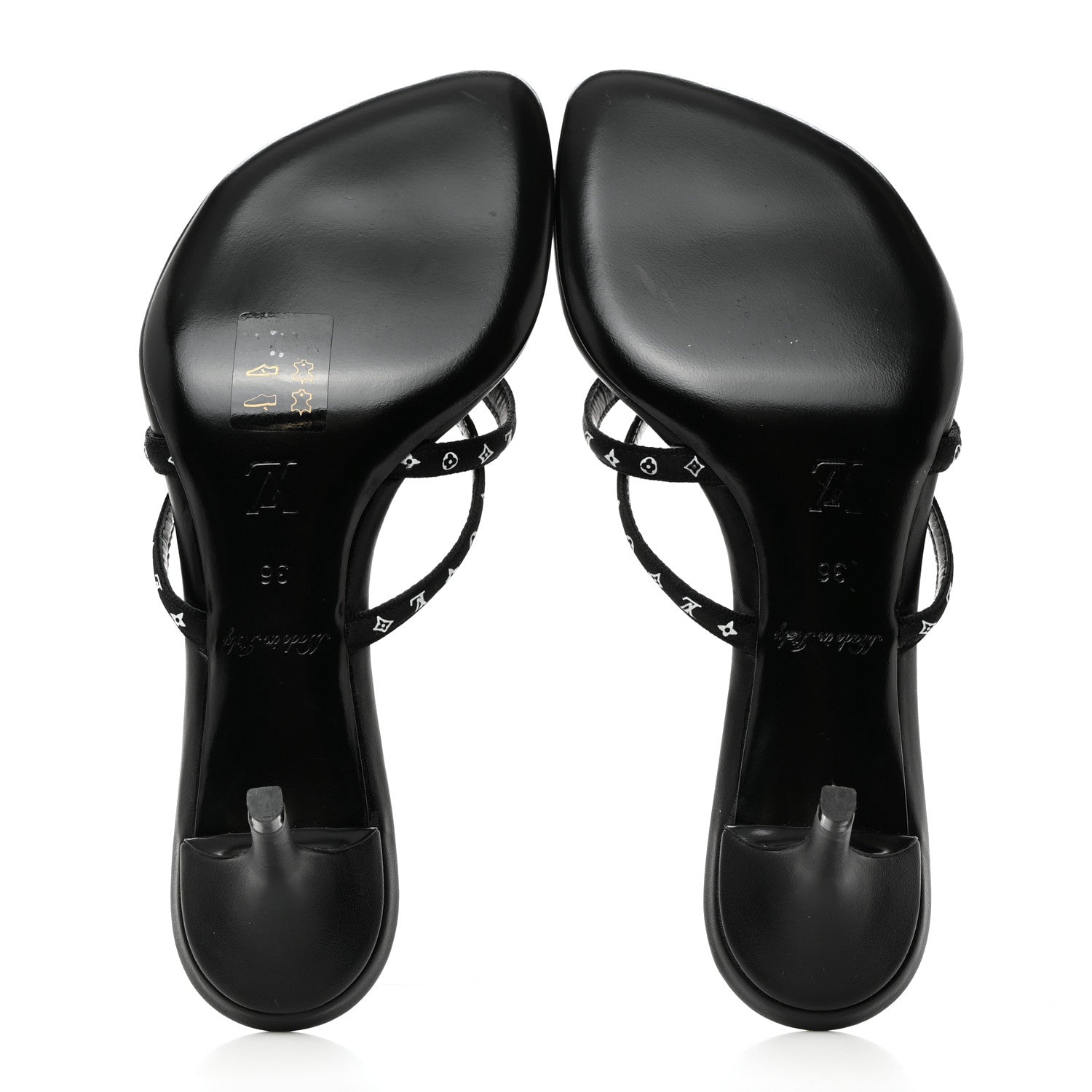 Louis Vuitton Satin Calfskin Citizen Thong Sandal 36 Black 5 of 7