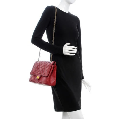 Chanel Aged Calfskin Quilted 2.55 Reissue 227 Flap Red 2 of 12
