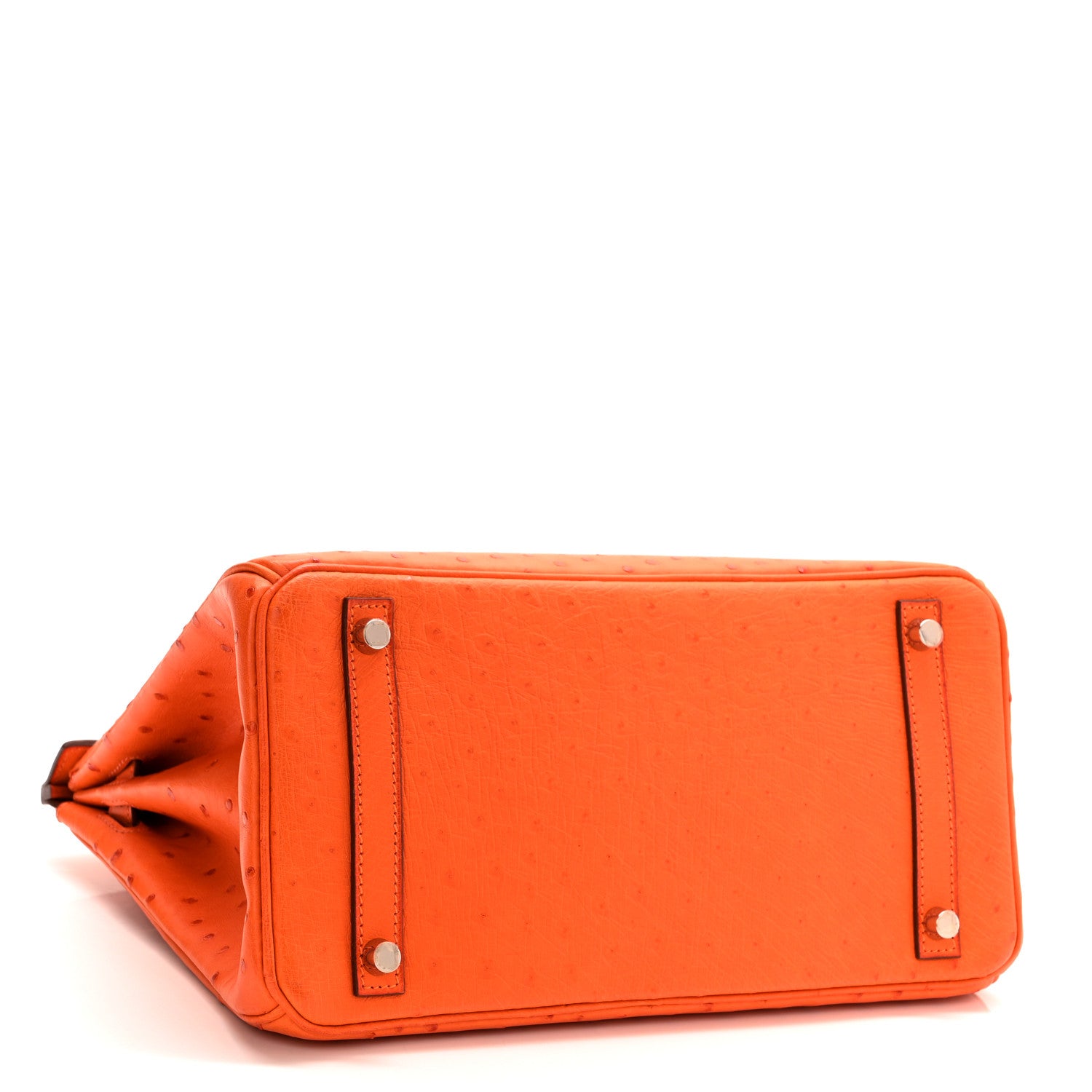 Hermes Ostrich Birkin 30 Tangerine 4 of 11