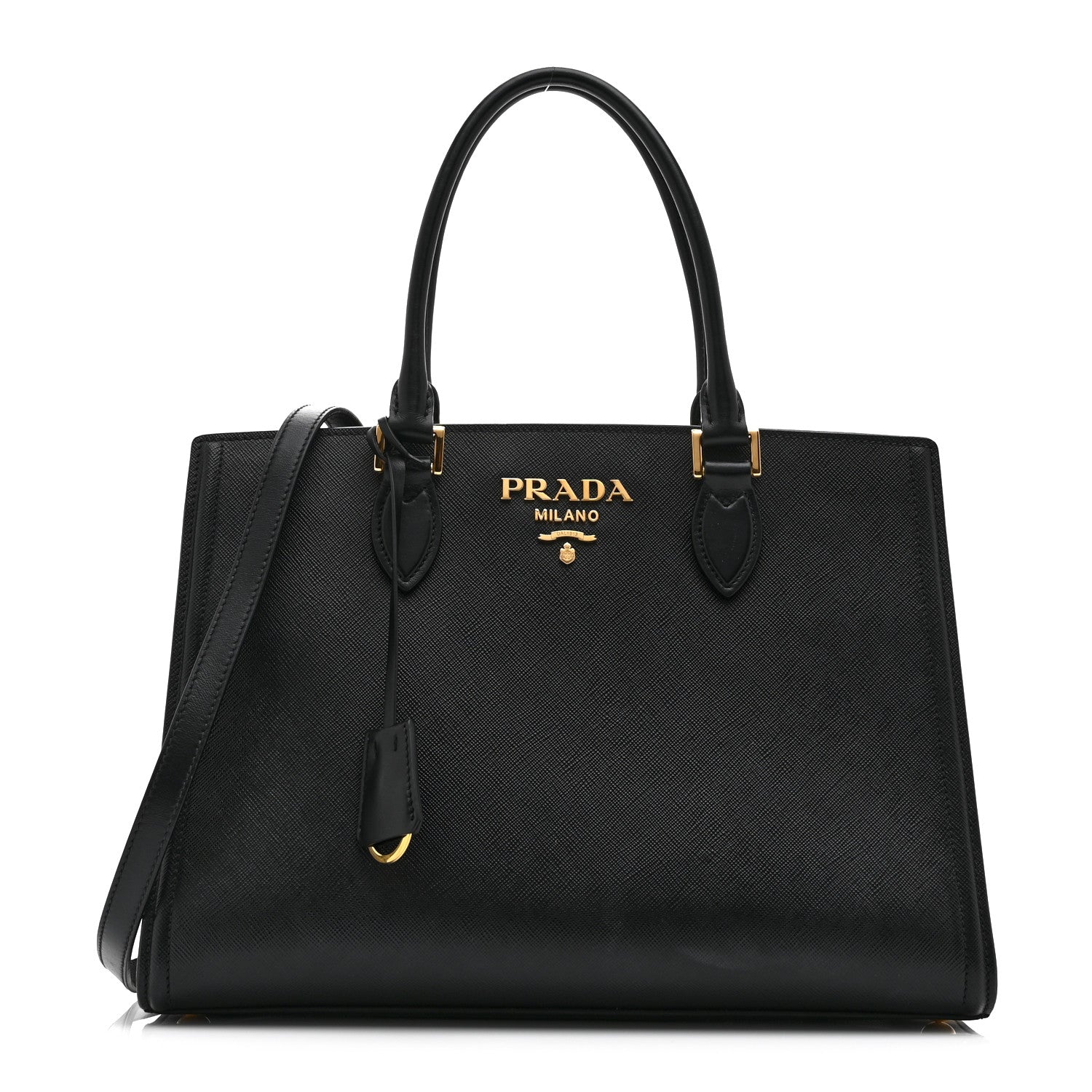 Prada Saffiano Soft Calfskin Tote Black 1 of 10