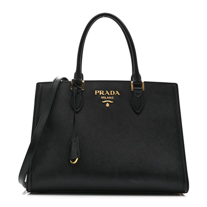 Prada Saffiano Soft Calfskin Tote Black 1 of 10