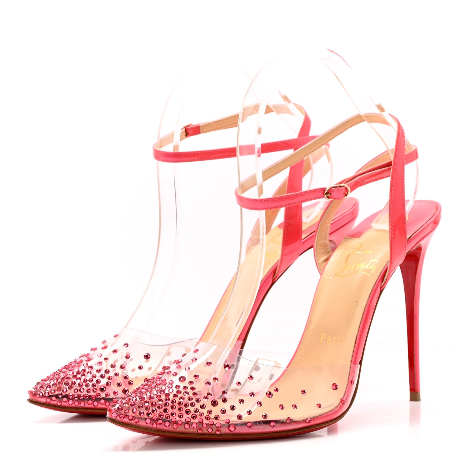 Christian Louboutin PVC Patent Psychic Spikaqueen 100 Pumps Version 40.5 Version Florida 3 of 17
