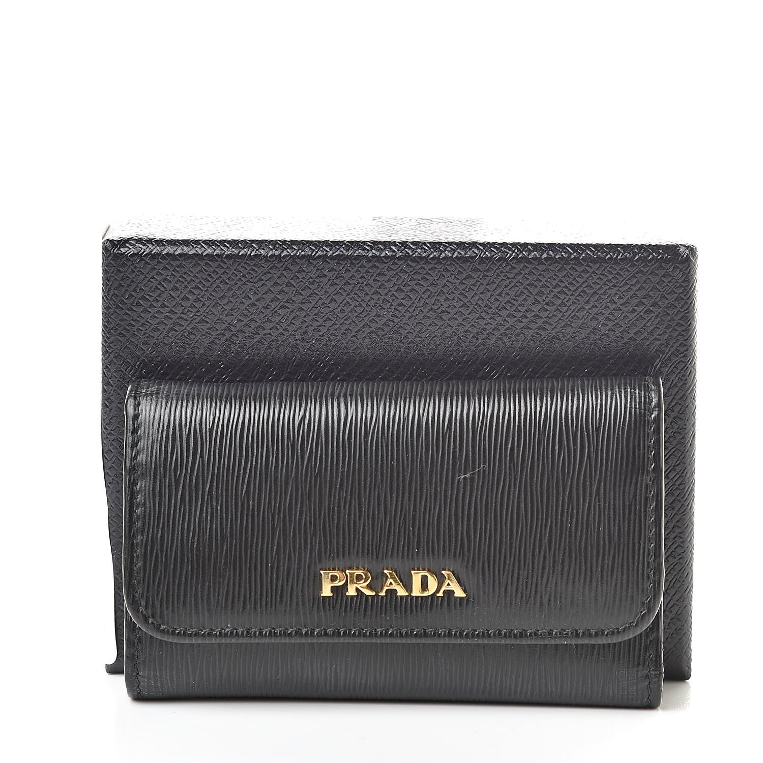 Prada Vitello Move 6 Key Holder Black Lacca 9 of 9