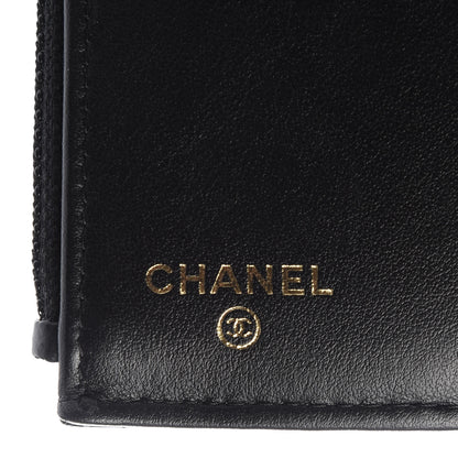 Chanel Caviar Quilted Compact Boy Wallet Black 6 of 8