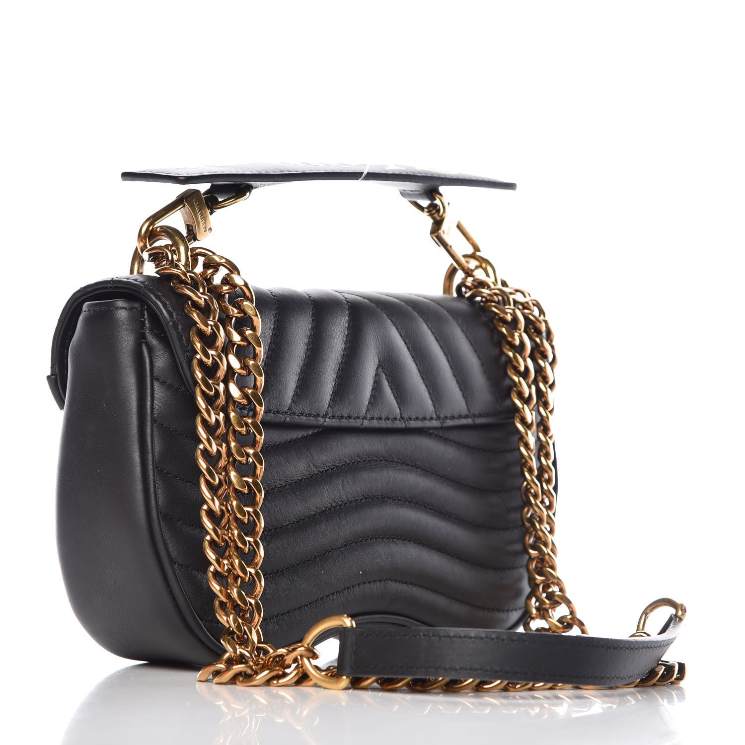 Louis Vuitton Calfskin New Wave Chain PM Black 3 of 13