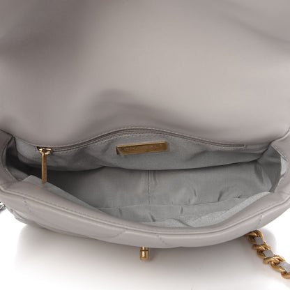 Chanel Lambskin Quilted Medium Chanel 19 Flap Grey 5 of 11