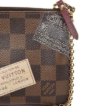 Louis Vuitton Damier Ebene Trunks Labels Pochette Milla MM 7 of 11