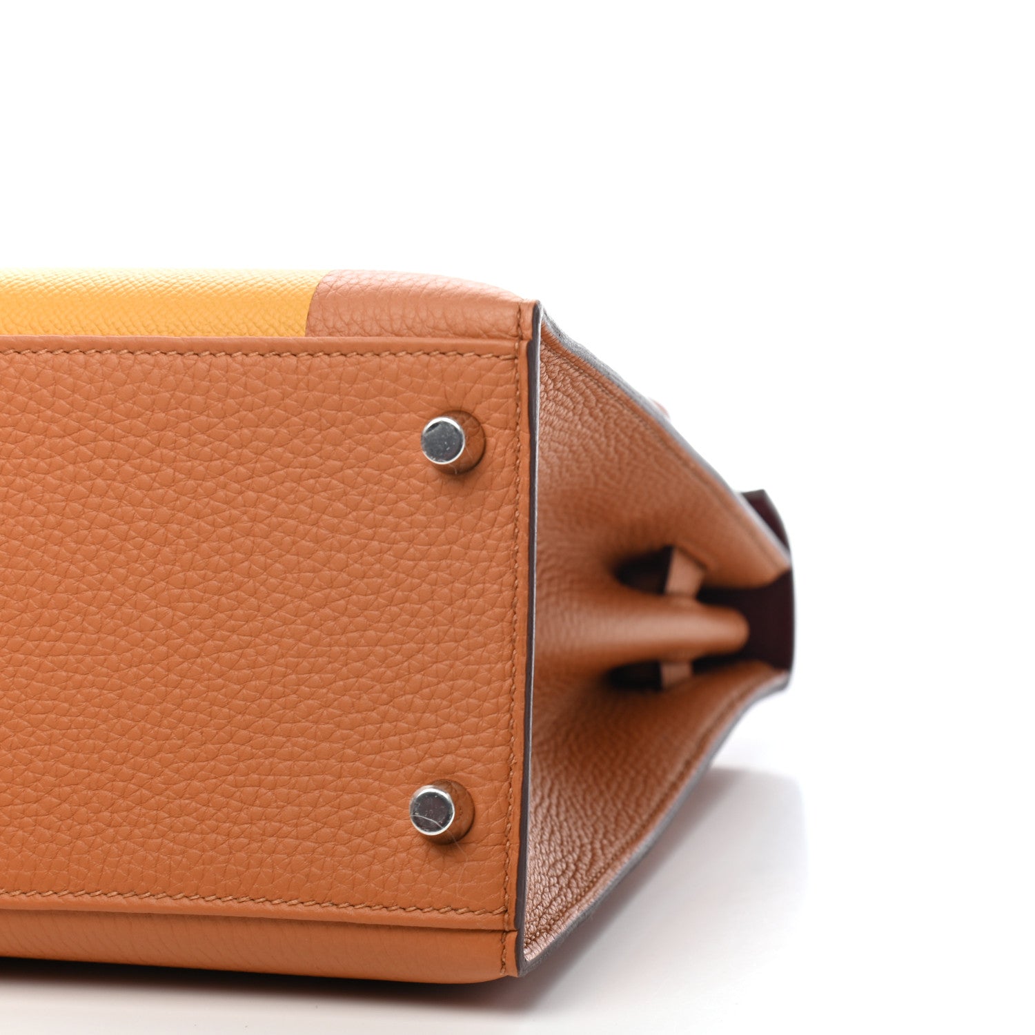 Hermes Taurillon Clemence Epsom Tadelakt Kellygraphie Lettre S Kelly Sellier 28 Toffee Ambre Fauve 20 of 23