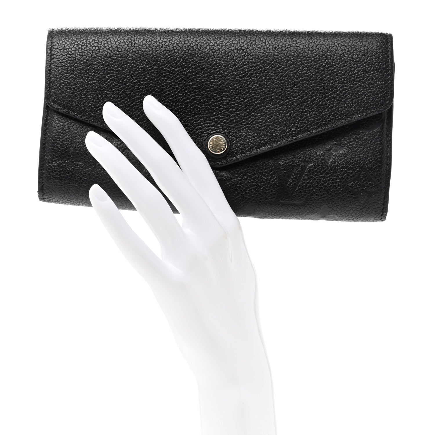 Louis Vuitton Empreinte Sarah Wallet NM Black 2 of 8