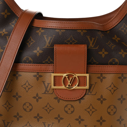 Louis Vuitton Reverse Monogram Dauphine Hobo MM 7 of 9