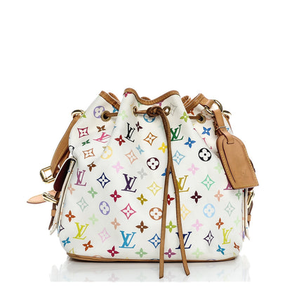 Louis Vuitton Monogram Multicolor Petit Noe White 1 of 12