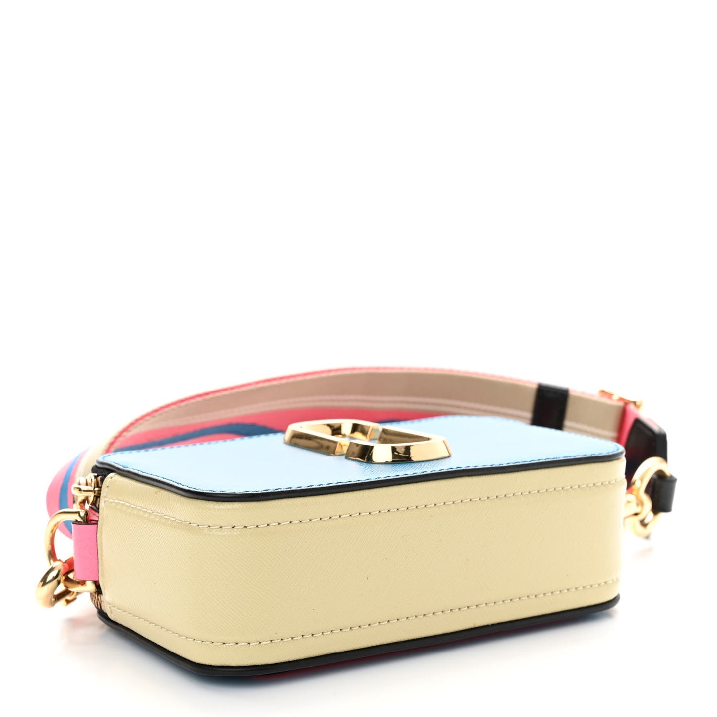 Saffiano Large The Sure Shot Camera Bag Blue Multicolor