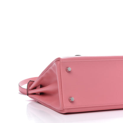 Hermes Evercolor Verso Kelly Retourne 28 Rose D'Ete Cobalt 6 of 15