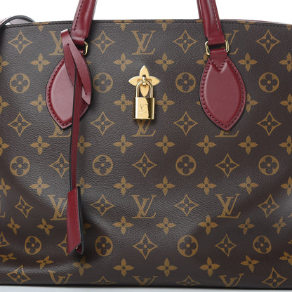 Louis Vuitton Monogram Flower Zipped Tote MM Bordeaux 8 of 10