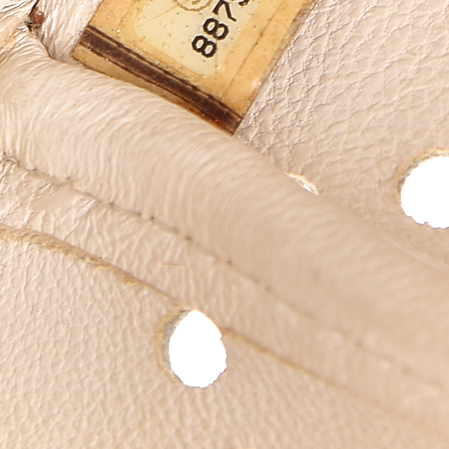 Patent Perforated CC Tote White