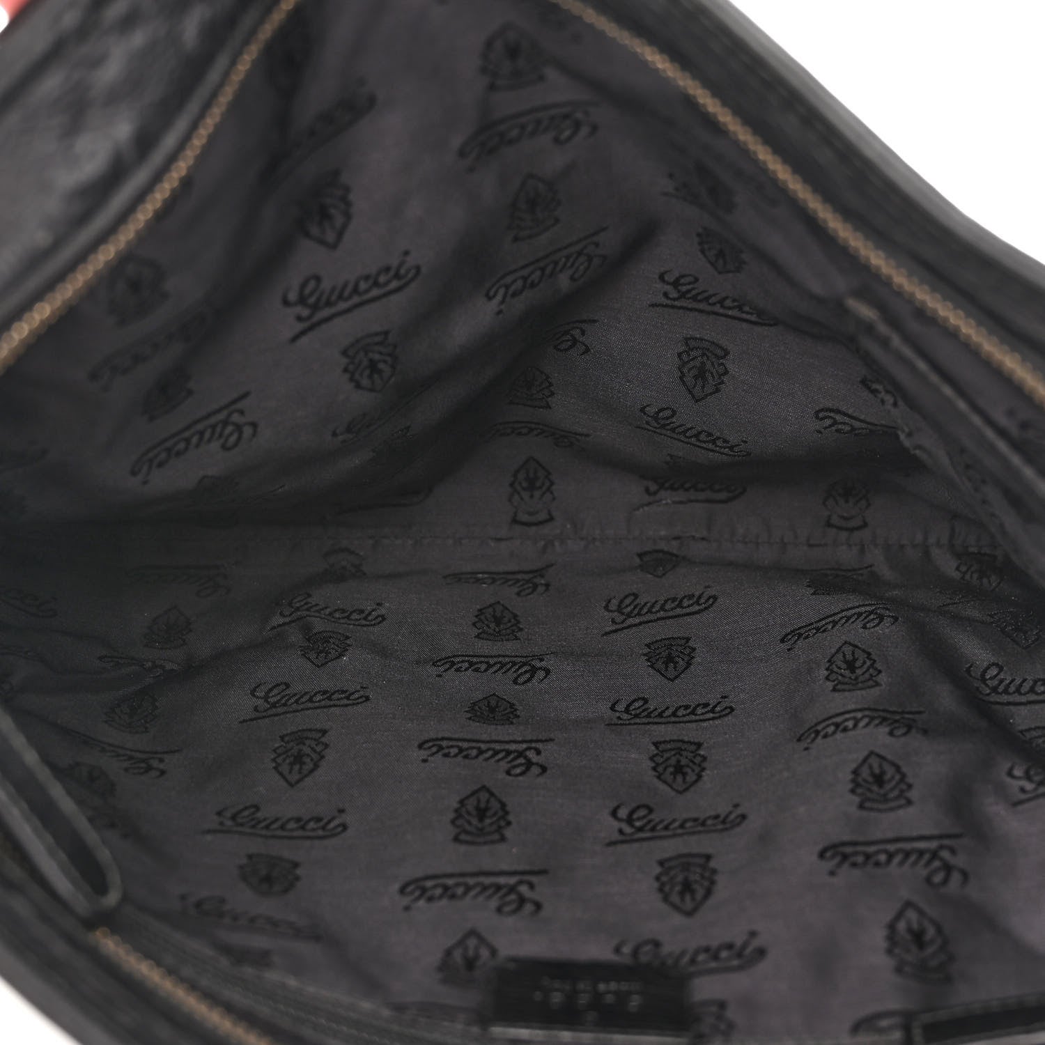 Gucci Guccissima Flat Messenger Bag Black 4 of 11