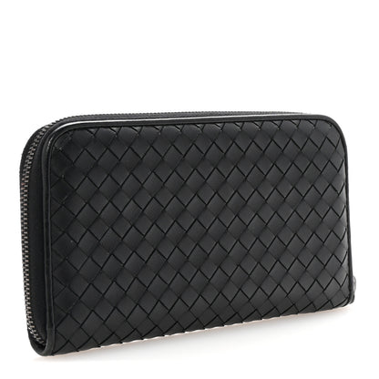 Bottega Veneta Nappa Intrecciato Zip Around Wallet Black 3 of 7