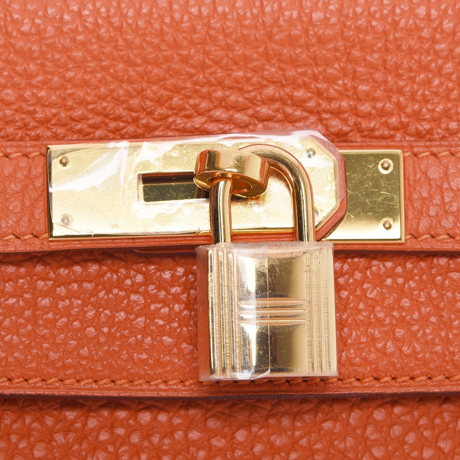 Hermes Togo Kelly Retourne 32 Orange 6 of 24