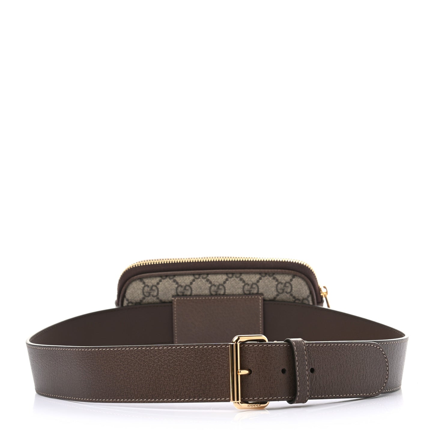 GG Supreme Monogram Ophidia Belted iPhone Case 85 34 Dark Brown
