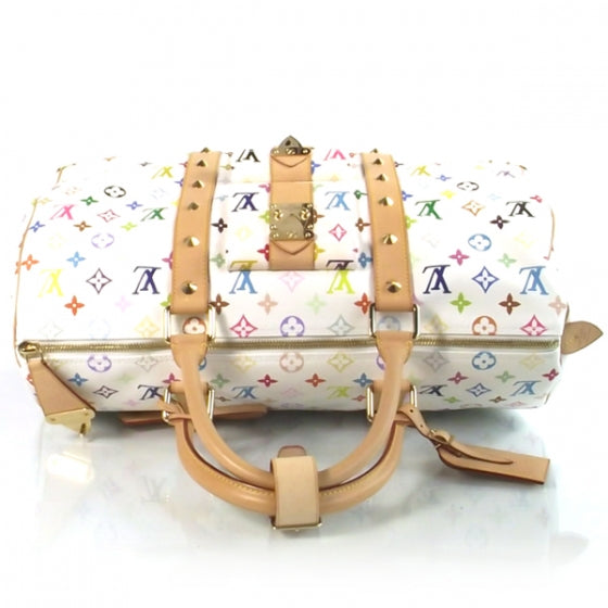 Monogram Multicolor Keepall 45 White