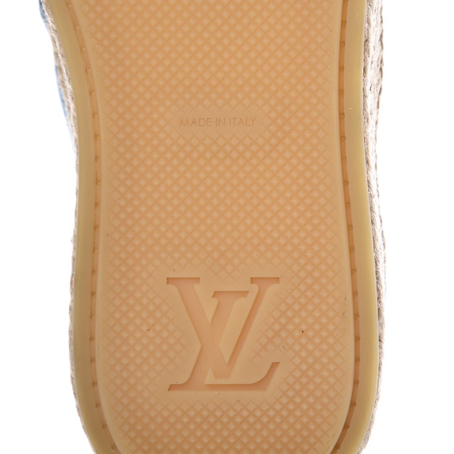 Louis Vuitton Denim Damier Mens Coconut Grove Espadrilles 8 Blue 7 of 9