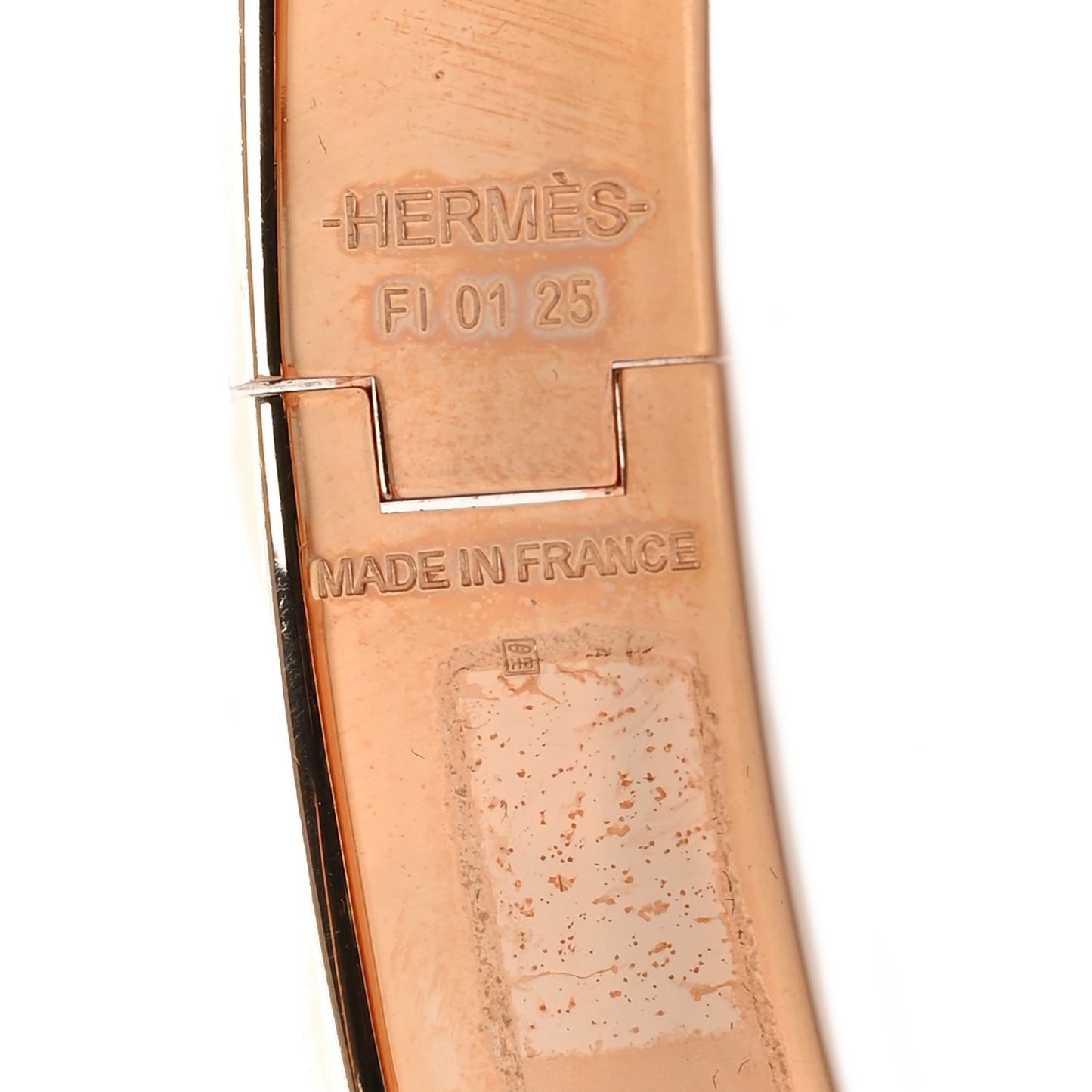 Enamel Narrow Clic Clac H Bracelet Bleu Turquin