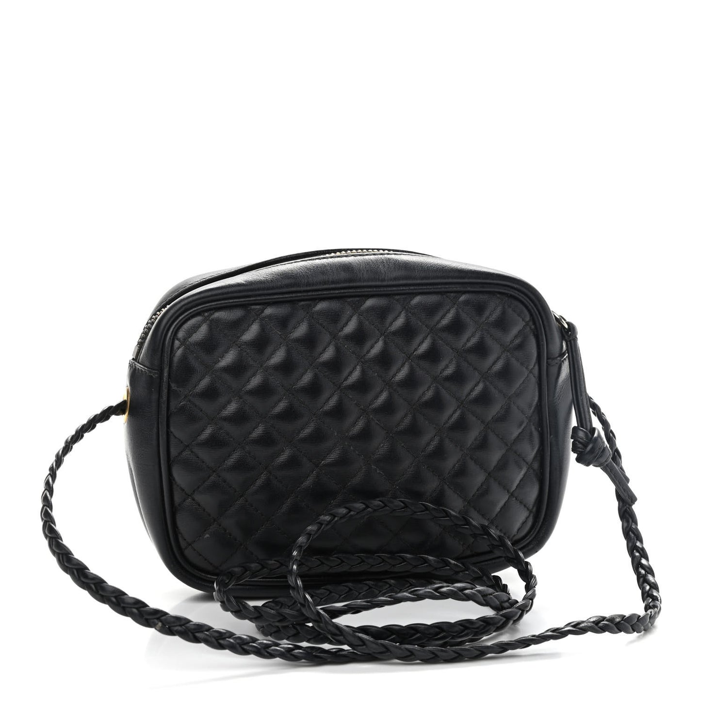 Calfskin Trapuntata Web Mini GG Shoulder Bag Black