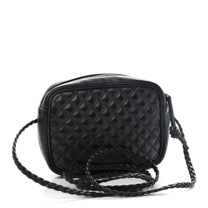 Gucci Calfskin Trapuntata Web Mini GG Shoulder Bag Black 3 of 10