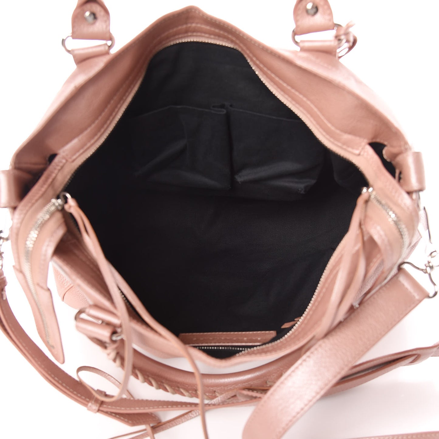 Pearlescent Goatskin Classic Palladium Hardware Velo Rose Rose Light
